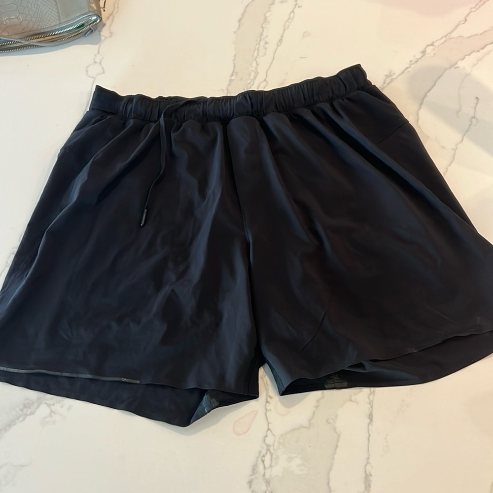 Lululemon black drawstring athletic shorts